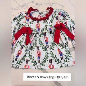 Festive Nutcracker Kids Long Sleeve Top